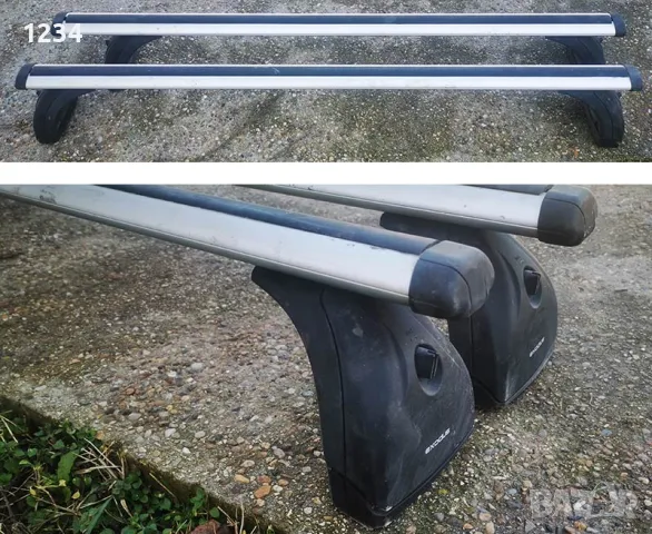 Алуминиев багажник напречни греди THULE EXODUS fix points, снимка 1