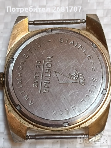 позлатен мъжки часовник Mortima, снимка 3 - Мъжки - 52967826