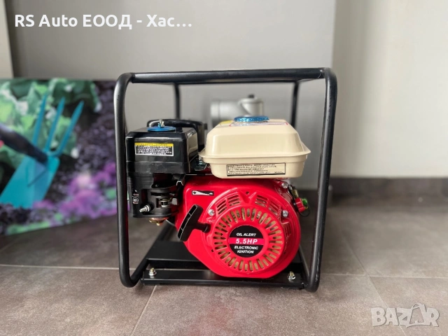 Помпа за вода 3” / Бензин 5.5 к.с, снимка 2 - Селскостопанска техника - 53235523