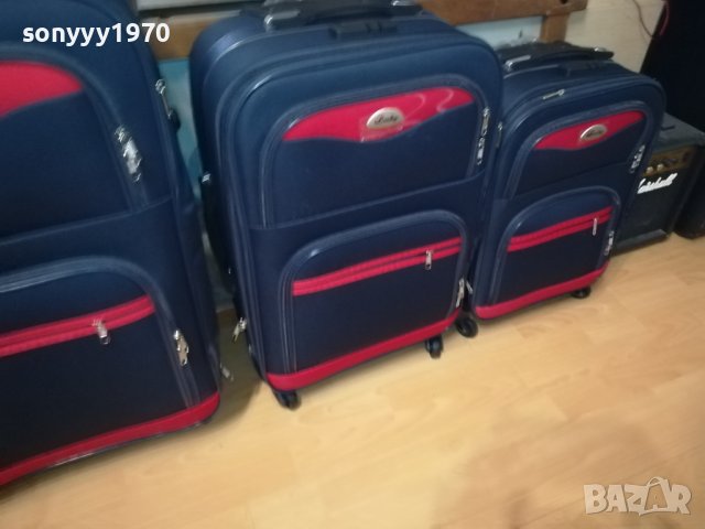4 КУФАРА-НОВИ С КОЛЕЛЦА-ТЕКСТИЛ 1308231653, снимка 9 - Куфари - 41843855