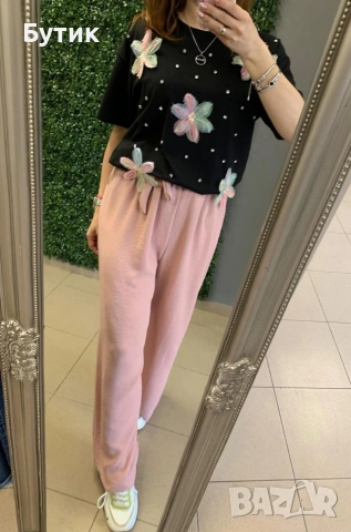 Комфортни дамски панталони от лека, ефирна материя, снимка 4 - Други - 53833134