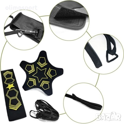 Комплект ластик с колан за самостоятелна тренировка по футбол., снимка 2 - Футбол - 41205109