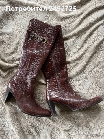 Ботуши чизми естествена кожа 4 чифта, снимка 2 - Дамски ботуши - 31225941