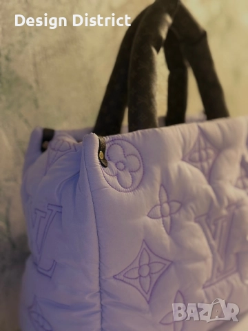 Louis Vuitton Puffy Monogram Tote – Лилава лимитирана визия, снимка 2 - Чанти - 52525610