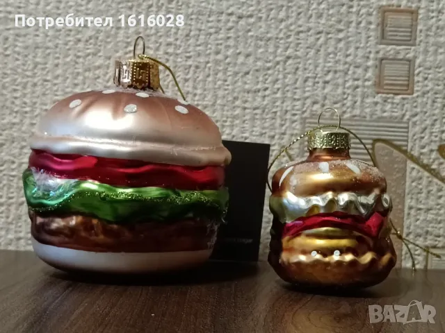 Уникални и красиви стъклени играчки за елха., снимка 16 - Декорация за дома - 43370319