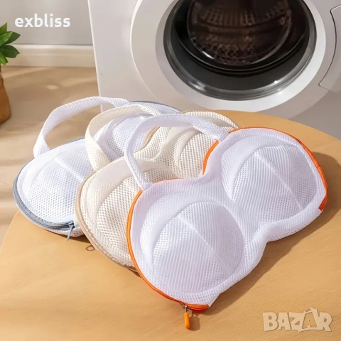 Мрежеста торба за пране на сутиен с 3D скелет за предпазване от деформация, снимка 6 - Други - 53387600