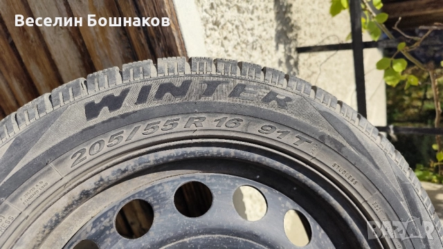 Продавам 4бр железни джанти и тасове със зимни гуми , снимка 3 - Гуми и джанти - 52307809