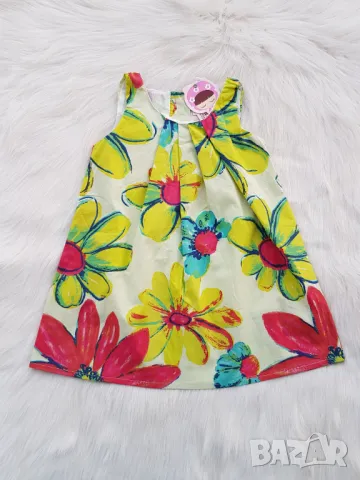 Детска рокля на цветя 18-24 месеца, снимка 4 - Бебешки рокли - 47619702