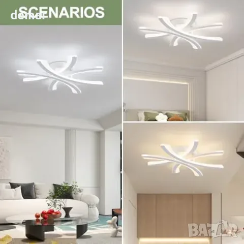 Модерна димируема LED плафониера 30W, 50cm, снимка 7 - Лампи за таван - 55775994