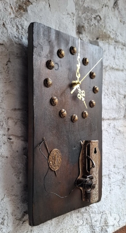АРТ Стенен Часовник Старо Дърво и SINGER Магия, снимка 4 - Декорация за дома - 52681649