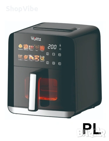 Фритюрник Air Fryer Oliver Volzt OV51980CE, 1200W, снимка 2 - Фритюрници - 53624267