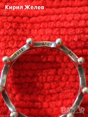 ПАНДОРА МАРКОВ ПРЕКРАСЕН БУТИКОВ ДИЗАЙНЕРСКИ АРТ ПРЪСТЕН СРЕБРО S925 ALE 52 PANDORA ОРИГИНАЛ 37830, снимка 2 - Пръстени - 40770662