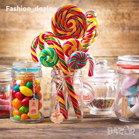 Нови Намалени Коледни хартиени етикети 100 броя за подаръци декорация, снимка 5 - Други - 39371889