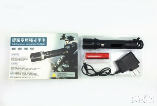 Фенерче LED 3W акумулирана светлина,  устойчиво на вода и удар,  с дълъг лъч  FL2, снимка 6 - Други - 52806650