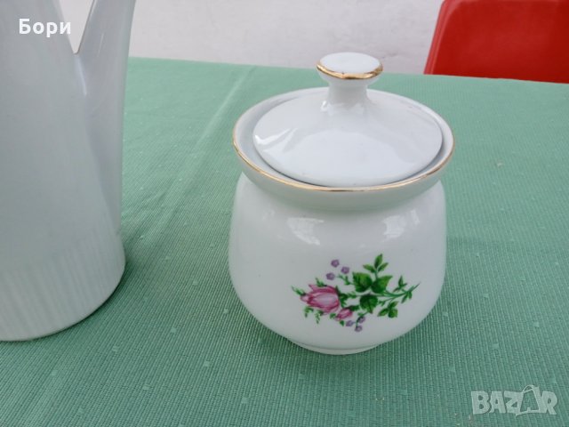 Порцелан кана и захарница, снимка 2 - Аксесоари за кухня - 35861130