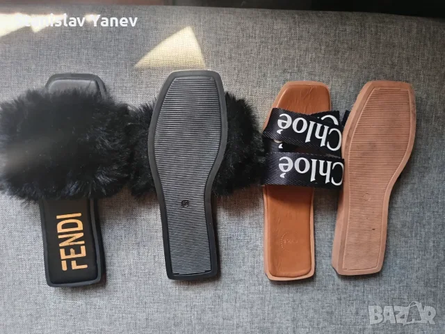 Дамски маркови чехли Fendi и  Chloe , снимка 3 - Чехли - 55950118