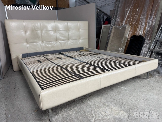 Спалня от кожа в добро състояние !, снимка 3 - Спални и легла - 53422179