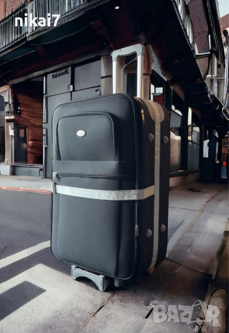 WeTravel пътнически куфар TRANSIT черен 3 колела 78/52/33разширяем+5см, снимка 4 - Куфари - 44792487