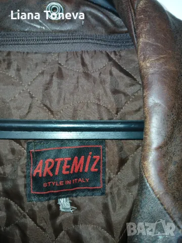 Мъжко кожено яке , снимка 3 - Якета - 49989425