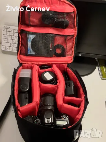 Фотоапарат Nikon D7500 с 3 обектива, светкавица, CPL филтър, спусък