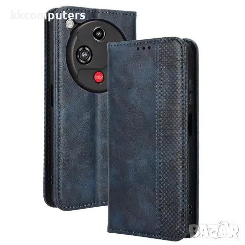 За ZTE nubia Focus 2 5G / Vivacom 5G Pro 2 Ретро Кожен Калъф Тефтер със Стойка, Портфейл и Скрийн Пр, снимка 2 - Калъфи, кейсове - 55986837