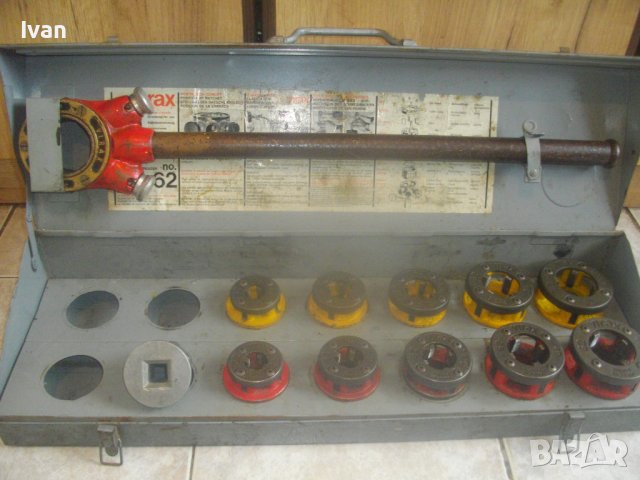 VIRAX 62-Винтонарезка За Резби На Тръби 3/8-1 1/4 Цол-Френска Професионална-Плашка ВиК/Винторезка, снимка 17 - Други инструменти - 42341770