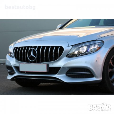 Решетка GT-R дизайн за Mercedes C-Class W205 (2013-2018) Черен гланц, снимка 10 - Аксесоари и консумативи - 39628708