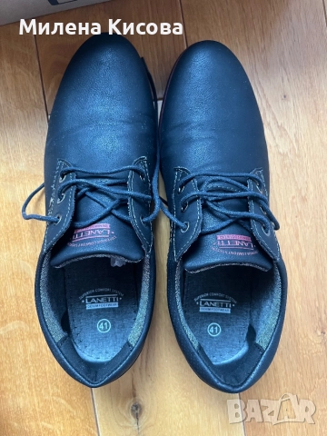 Нови мъжки кожени обувки 41, снимка 2 - Ежедневни обувки - 52908422