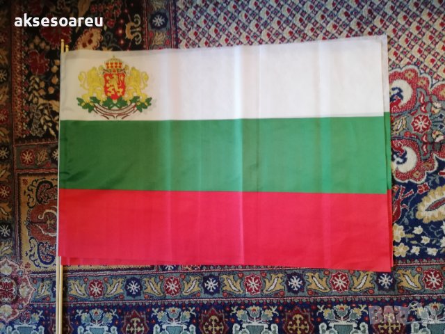 Български знамена българско национално знаме трибагреник флаг шито от полиестерна коприна подарък но, снимка 17 - Градински мебели, декорация  - 41385121