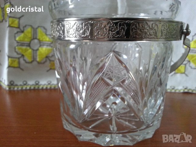 Кристална ледарка купа, снимка 2 - Антикварни и старинни предмети - 41500413