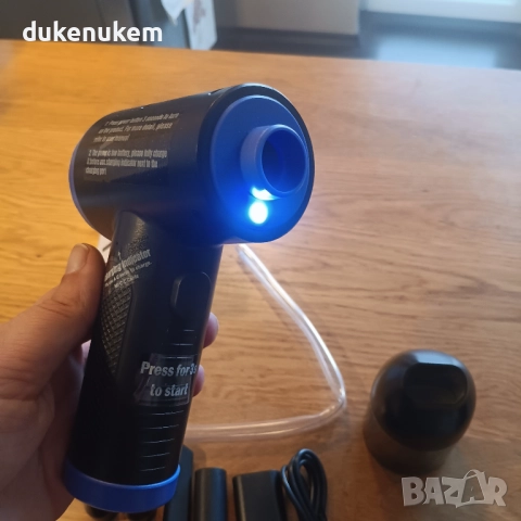 Електрическа прахосмукачка с компресиран въздух 3-в-1 – безжична, 3 скорости, LED светлина, снимка 10 - Прахосмукачки - 52748140