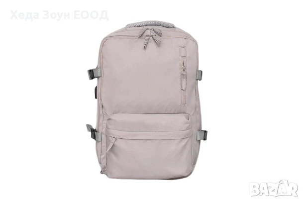 Раница за ръчен багаж 40х30х20см с USB порт – с отделение за обувки, снимка 5 - Портфейли, портмонета - 40820376