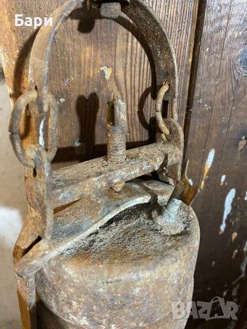 Стара миньорска лампа, снимка 6 - Други ценни предмети - 39279618