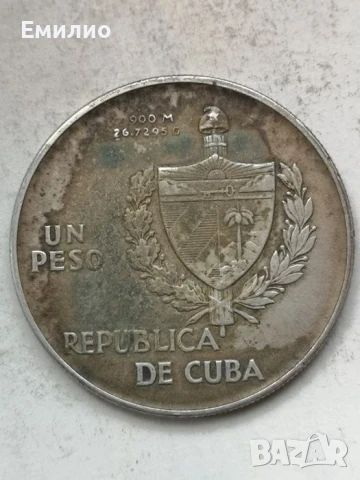 RARE. CUBA ONE PESO 1934год AU-UNC , снимка 2 - Нумизматика и бонистика - 50696884