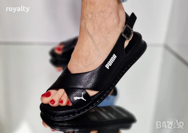 Puma черни дамски сандали , снимка 3 - Сандали - 51229480