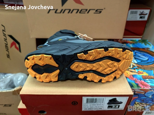 Детски боти Runners, RNS-242-07330, Сив, снимка 3 - Детски боти и ботуши - 53029603