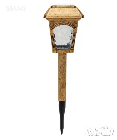 Слънчев фенер соларна лампа - бронз 26см S_1236424