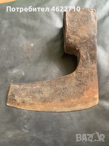 стара брадва с маркировки, снимка 4 - Антикварни и старинни предмети - 53433241