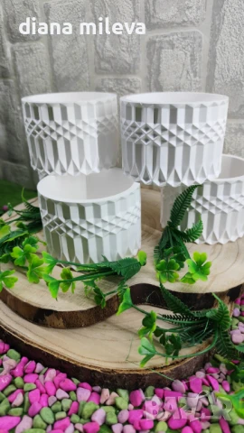 Кашпи от гипсокерамика!!, снимка 7 - Декорация за дома - 51315239