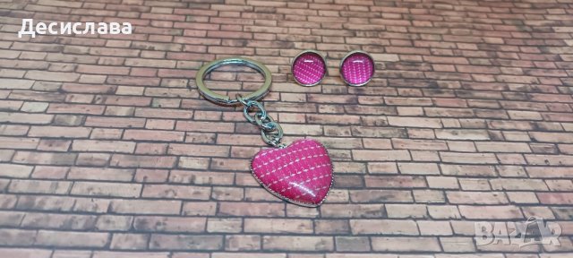 Комплект обеци и ключодържател "Фламинго", снимка 11 - Други - 33942182