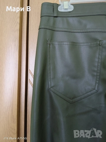 Кожен панталон Zara XL, L, снимка 4 - Панталони - 53383259
