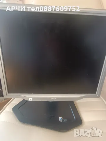ОРИГИНАЛЕН ACER AL1723 LCD МОНИТОР AL1723 17-инчов TFT черен/сребрист, снимка 5 - Работни компютри - 49388686
