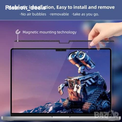 Нов подвижен филтър за поверителност и против отблясъци лаптоп 13,6 инча , снимка 2 - Друга електроника - 41562723