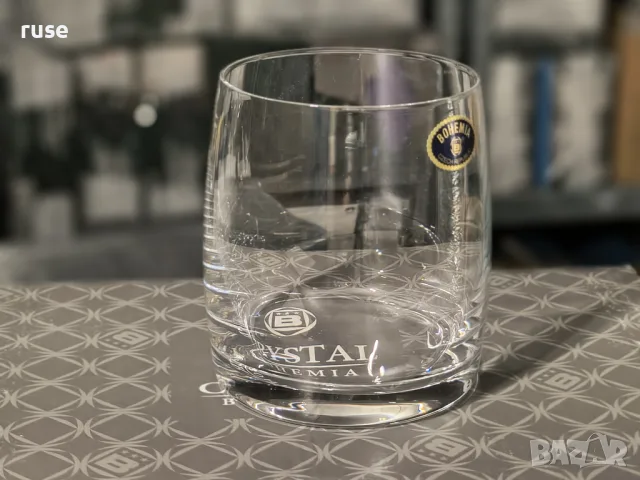 НОВИ! Комплект чаши за уиски Crystal Bohemia Pavo 290 ml ниски чаши за вода 6 броя, снимка 7 - Сервизи - 56117588