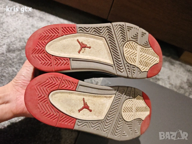 Детски маратонки Air Jordan 4 Retro Bred Design  номер 32, снимка 6 - Детски маратонки - 53484751