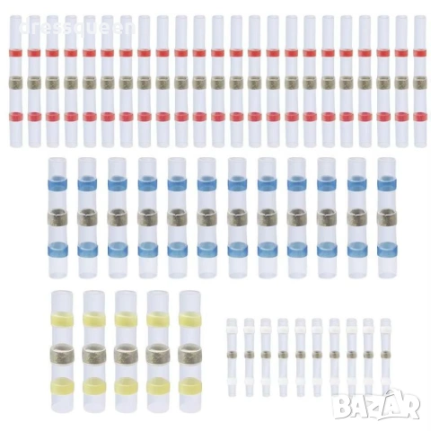 4637 Бързи връзки за кабели с термосвиваем шлаух и нискотемпературен припой – 50 бр., Водоустойчиви , снимка 6 - Други инструменти - 53653847