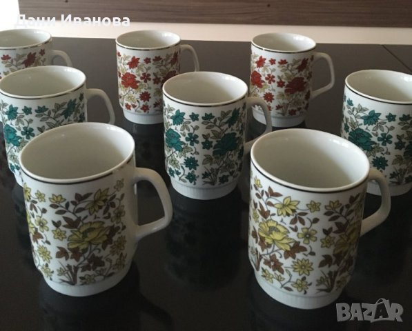 Порцеланови чаши тип "мъг" за чай 8 бр., снимка 5 - Чаши - 44296639