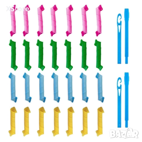 Ролки за вълнообразни къдрици, снимка 6 - Аксесоари за коса - 52590190