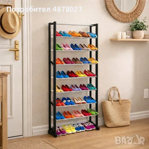 Стелаж-етажерка за обувки Amazing Shoe Rack TV248, снимка 3 - Етажерки - 55791668