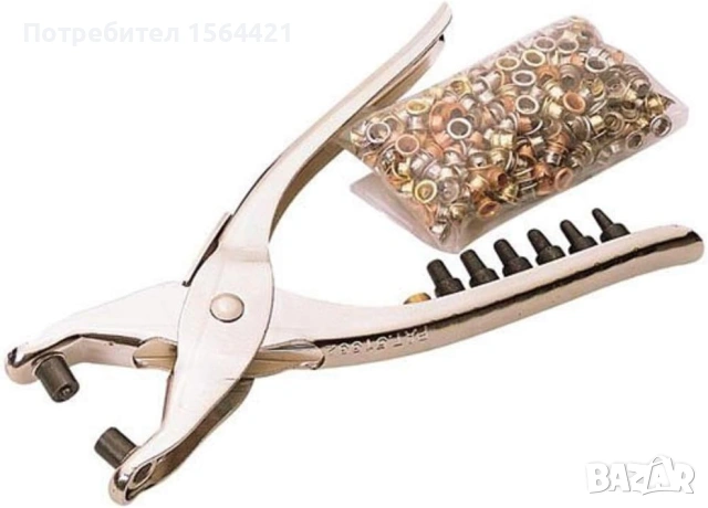 Draper комбинирани пробивни клещи, замби, замба с капси 300 бр, 4 мм